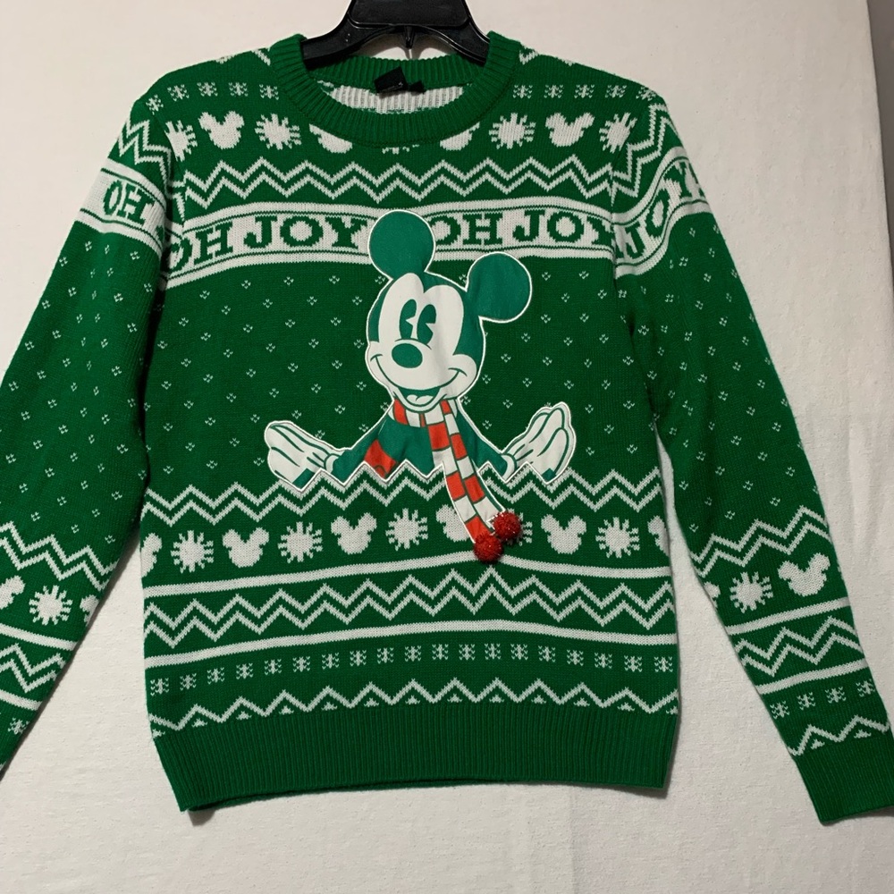Disney Mickey Mouse Christmas Sweater Preowned Size Small